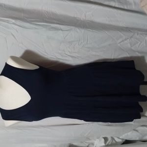 Green Envelope Dark Blue mini dress